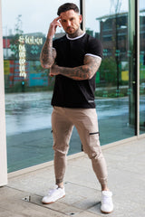 MAINE CARGO TROUSERS - GREIGE
