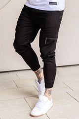MAINE CARGO TROUSERS - BLACK
