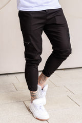 MAINE CARGO TROUSERS - BLACK