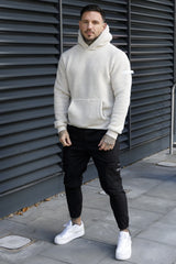 ZAAN SHERPA HOODIE - STONE