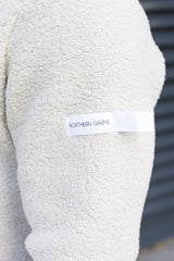 ZAAN SHERPA HOODIE - STONE