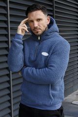 ZINO SHERPA HOODIE - SPACE