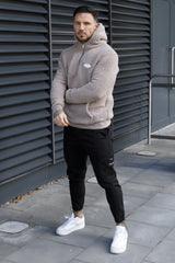 ZINO SHERPA HOODIE - TAUPE
