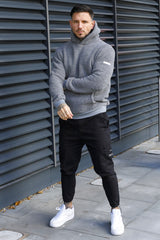 WYN SHERPA HOODIE - STEEL