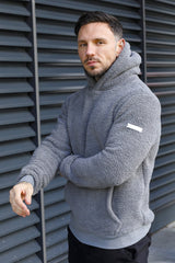 WYN SHERPA HOODIE - STEEL