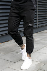 STERLING CARGO TROUSERS - BLACK