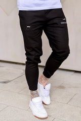 STRAT CARGO TROUSERS - BLACK