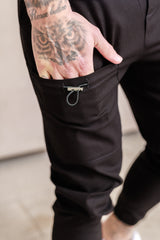 STRAT CARGO TROUSERS - BLACK