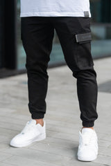VITAL CARGO TROUSERS - BLACK