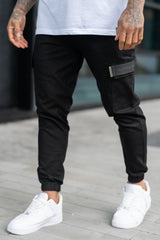 VITAL CARGO TROUSERS - BLACK