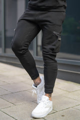 CLAYTON CARGO JOGGERS - BLACK