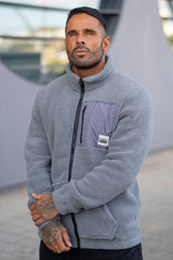 HAZEN SHERPA JACKET - STEEL