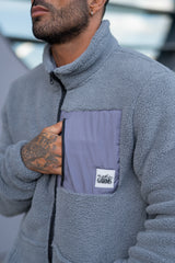 HAZEN SHERPA JACKET - STEEL