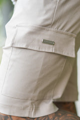 CRUZ CARGO SHORTS - GREIGE