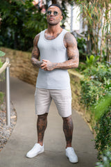 EAGAN RIBBED VEST - GREY