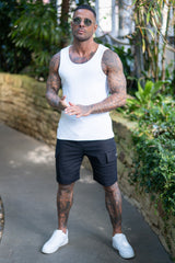 EAGAN RIBBED VEST - WHITE