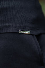 EAGAN RIBBED VEST - BLACK