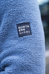 HOPTON SHERPA HOODIE - SMOKE