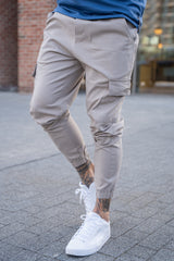 MURCIA CARGO TROUSERS - GREIGE