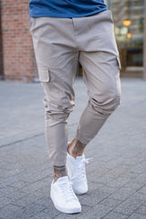 MURCIA CARGO TROUSERS - GREIGE