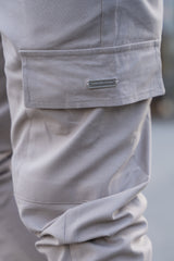 MURCIA CARGO TROUSERS - GREIGE