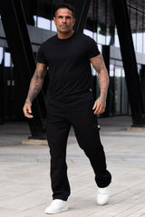 SOWN CARGO JOGGERS - BLACK