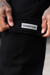 SOWN CARGO JOGGERS - BLACK