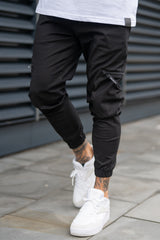 ASSEMBLY CARGO TROUSERS - BLACK