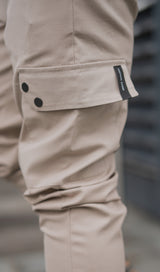 BOWEN CARGO TROUSERS - GREIGE