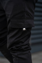 BARRACK CARGO TROUSERS - BLACK