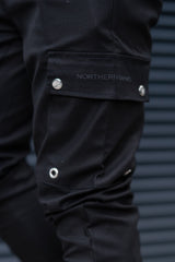 CULT CARGO TROUSERS - BLACK