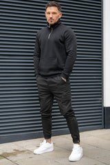 IVES CARGO TROUSERS - BLACK