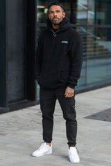 HITCH SHERPA HOODIE - BLACK
