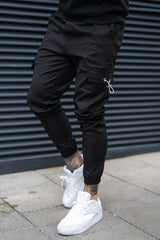 DAVENPORT CARGO TROUSERS - BLACK