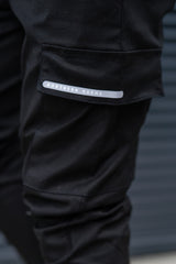 FINN CARGO TROUSERS - BLACK