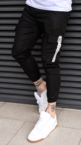 ZAK CARGO TROUSERS - BLACK