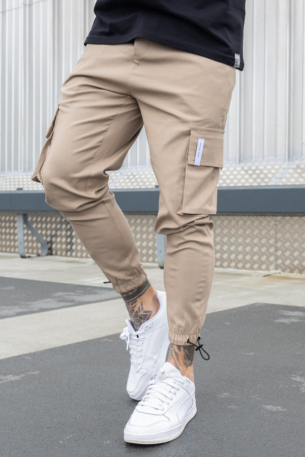 WHILBY CARGO TROUSERS - SAND