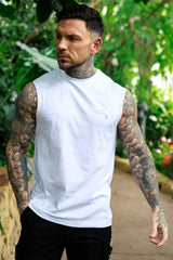 KARLTON SLEEVELESS TEE - WHITE