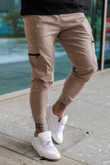 MAINE CARGO TROUSERS - GREIGE