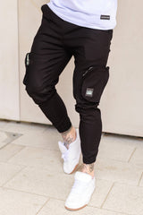 DELFONT CARGO TROUSERS - BLACK