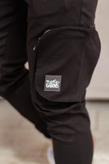 DELFONT CARGO TROUSERS - BLACK