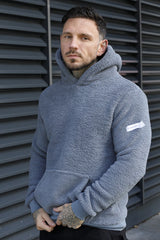 ZAAN SHERPA HOODIE - SMOKE