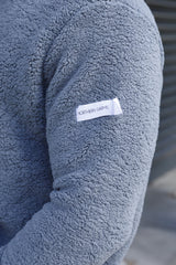 ZAAN SHERPA HOODIE - SMOKE