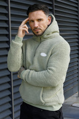 ZINO SHERPA HOODIE - KHAKI