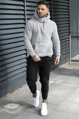 TRAX SHERPA HOODIE - FOSSIL