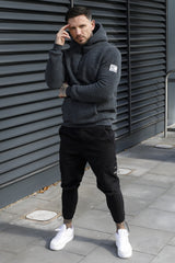 TRAX SHERPA HOODIE - CHARCOAL