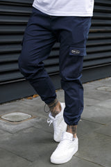STERLING CARGO TROUSERS - NAVY