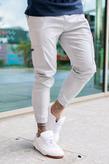 LINTON CARGO TROUSERS - ICE