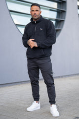 TRUMBELL SHERPA SWEATER - BLACK