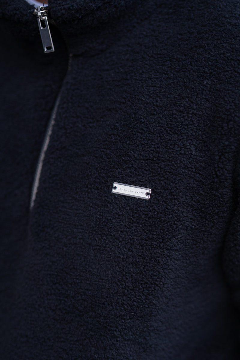 TRUMBELL SHERPA SWEATER - BLACK